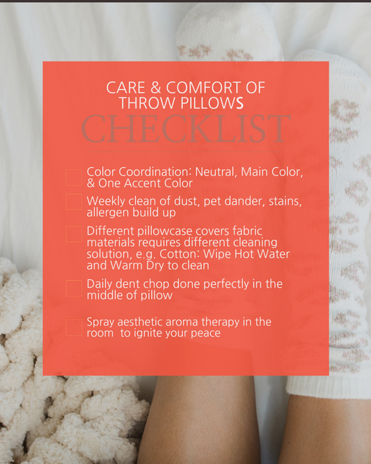 How to Care & Comfort Your Throw Pillows