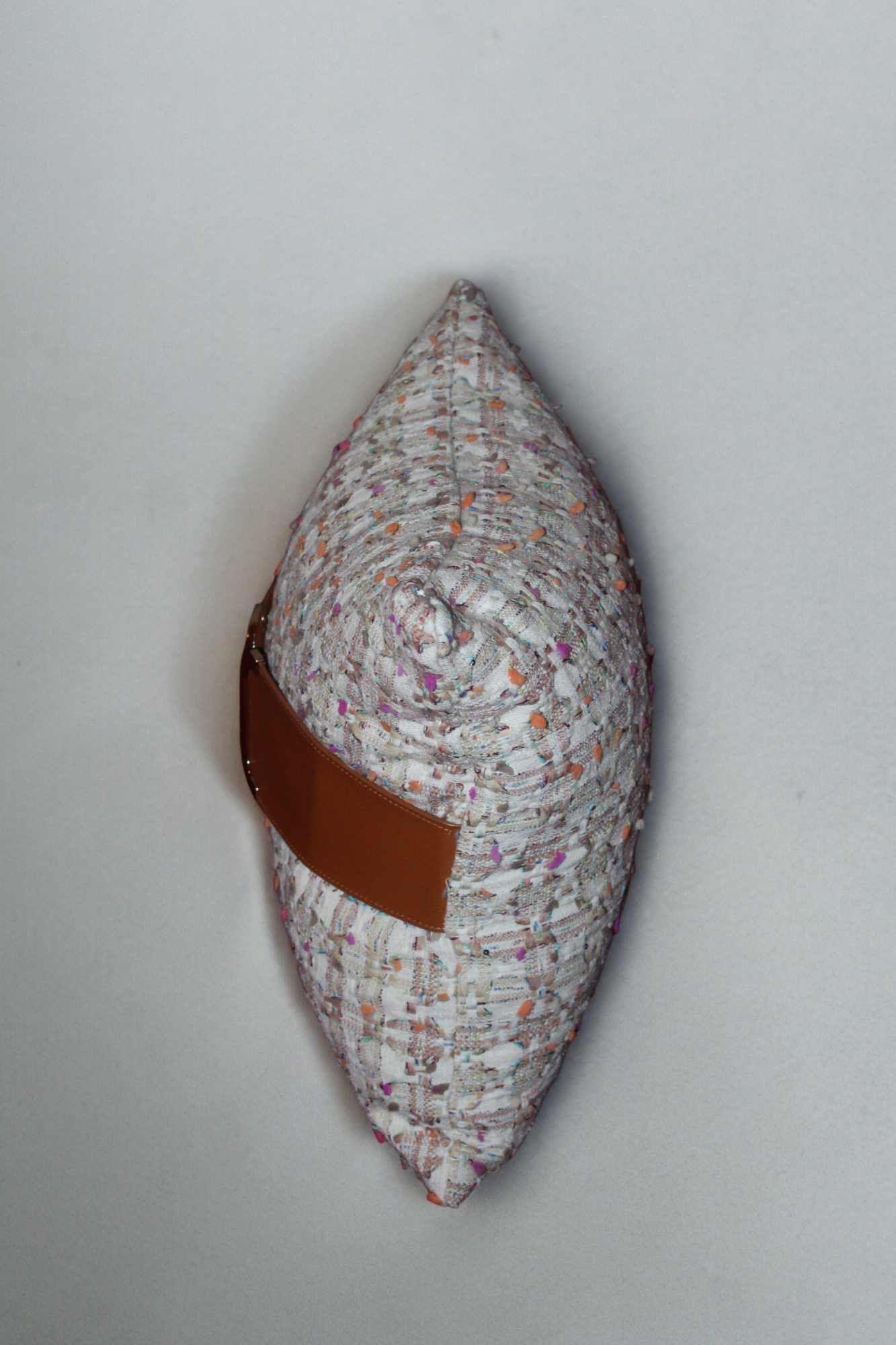 White Cream MetallicTweed (Buckle Attached)