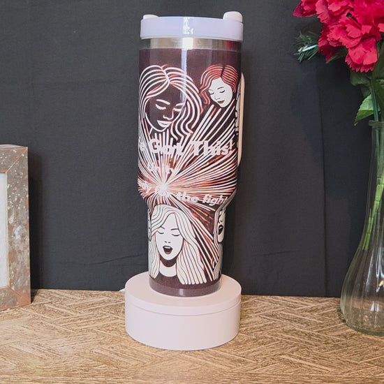 Her Power Within 40 oz Affirmation Tumbler - Empowering Drinkware for Women