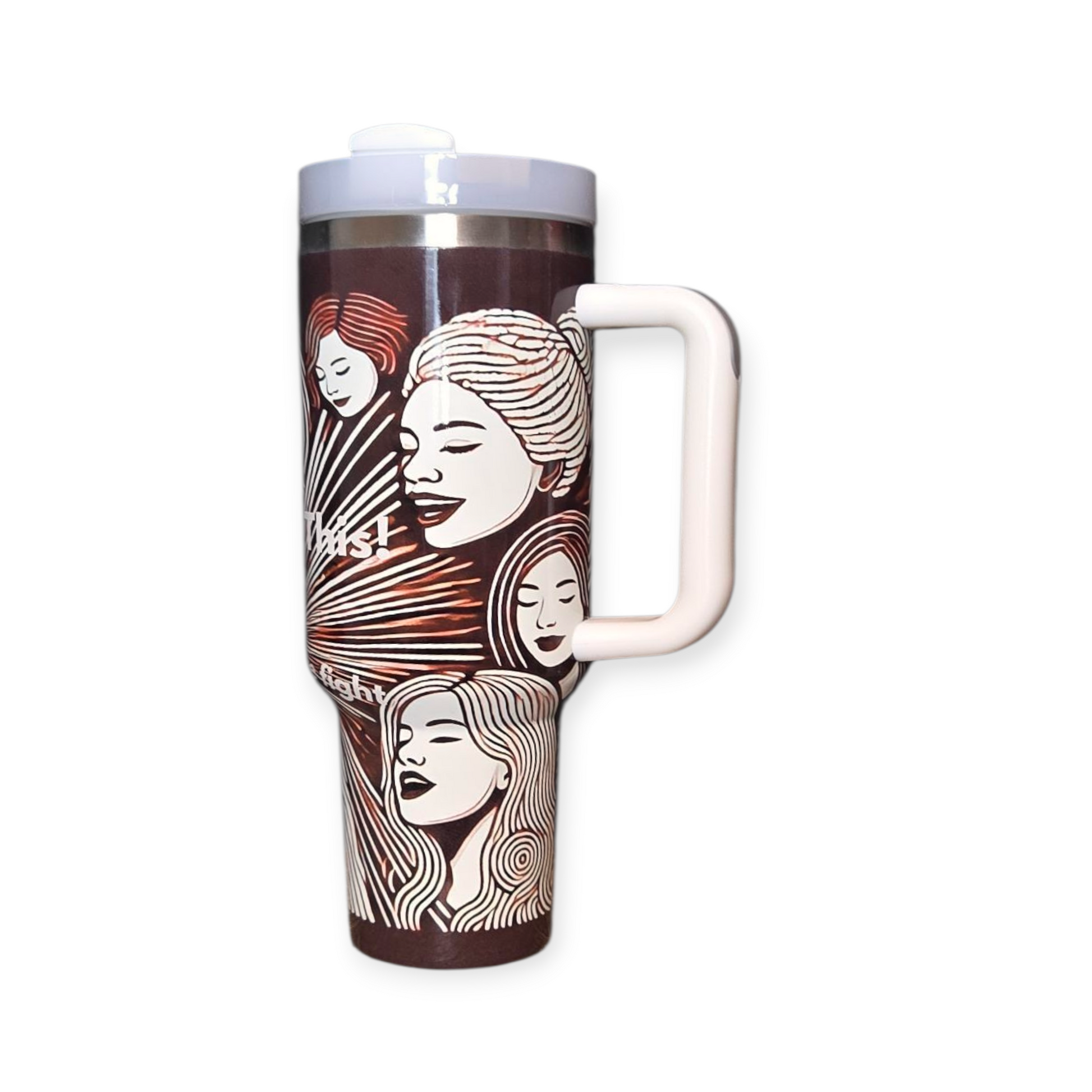 Her Power Within 40 oz Affirmation Tumbler - Empowering Drinkware for Women